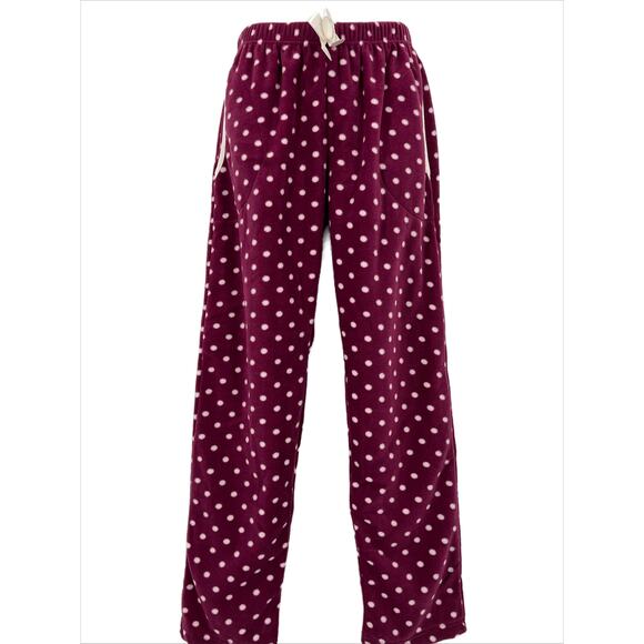Polar Alt Pajama Bottom in Polka Dot Bordeaux Size Medium - Picture 1 of 9
